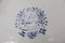 Vintage Blue & White Wall Plate from Delft, 1950s 4