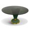 Table de Salle à Manger en Laiton et en Fer Peint Vert par Pierre Cardin, 1970s 1