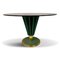 Brass and Green Painted Iron Dining Table by Pierre Cardin, 1970s 10