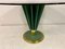 Brass and Green Painted Iron Dining Table by Pierre Cardin, 1970s 6