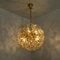 Brass and Gold Murano Glass Sputnik Light Fixtures by Paolo Venini for Veart, Set of 2 11