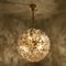 Brass and Gold Murano Glass Sputnik Light Fixtures by Paolo Venini for Veart, Set of 2 17