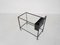 Minimalistic Black Metal and Glass Trolley, the Netherlands, 1950s, Image 4