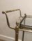 Neoclassical Silvered Brass Drinks Trolley by Maison Bagués, France, 1940s 4