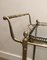 Neoclassical Silvered Brass Drinks Trolley by Maison Bagués, France, 1940s, Image 4