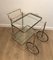 Neoclassical Silvered Brass Drinks Trolley by Maison Bagués, France, 1940s, Image 3