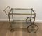 Neoclassical Silvered Brass Drinks Trolley by Maison Bagués, France, 1940s 1