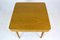 Square Oak Veneered Folding Table from Jitona, 1960s 9
