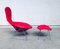 Mid-Century Lounge Chair and Ottoman by Harry Bertoia for Knoll International, Set of 2, 1960s 18