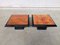 Modernist Italian Burl Wood Side Tables, 1980s, Set of 2 1