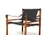 Rosewood and Black Leather Sirocco Armchair by Arne Norell for Arne Norell AB, 1964 4