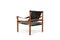 Rosewood and Black Leather Sirocco Armchair by Arne Norell for Arne Norell AB, 1964, Image 8