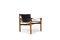 Rosewood and Black Leather Sirocco Armchair by Arne Norell for Arne Norell AB, 1964 1