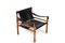 Rosewood and Black Leather Sirocco Armchair by Arne Norell for Arne Norell AB, 1964 3