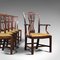 Antique Mahohany and Leather Dining Chairs, Set of 6 2