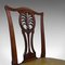 Antike Esszimmerstühle aus Mahagoni & Leder, 6er Set 10