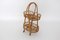 Vintage Italian Rattan Service Trolley, 1950s 4