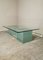 Rectangular Coffee Table with Top in Bevelled Glass & 2 Frosted Glass Cubes, 1980s 11