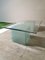 Rectangular Coffee Table with Top in Bevelled Glass & 2 Frosted Glass Cubes, 1980s 5