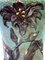 Italian Floral Pottery Vase from Deruta, 1940s, Image 2