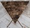 Triangular Marble Topped Side Table, 1950s 10