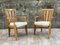 Large Oak Lounge Chairs by Guillerme et Chambron, Set of 2 1