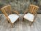 Large Oak Lounge Chairs by Guillerme et Chambron, Set of 2 2