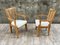Large Oak Lounge Chairs by Guillerme et Chambron, Set of 2 8