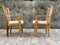 Large Oak Lounge Chairs by Guillerme et Chambron, Set of 2, Image 12