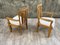 Large Oak Lounge Chairs by Guillerme et Chambron, Set of 2 4