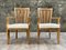 Large Oak Lounge Chairs by Guillerme et Chambron, Set of 2 17