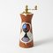 Mid-Century Italian Cermamic and Leather Pepper Mill from Chiarugi, Image 1