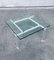 Danish Poul Kjaerholm Style Metal, Acrylic Glass & Glass Coffee Table, 1960s 1