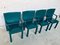 Green Leather Armchairs by Paolo Piva for B&B Italia / C&B Italia, 1980s, Set of 4 9