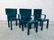 Green Leather Armchairs by Paolo Piva for B&B Italia / C&B Italia, 1980s, Set of 4 22