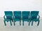 Green Leather Armchairs by Paolo Piva for B&B Italia / C&B Italia, 1980s, Set of 4 17