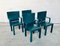 Green Leather Armchairs by Paolo Piva for B&B Italia / C&B Italia, 1980s, Set of 4 23