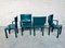 Green Leather Armchairs by Paolo Piva for B&B Italia / C&B Italia, 1980s, Set of 4 15