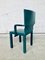 Green Leather Armchairs by Paolo Piva for B&B Italia / C&B Italia, 1980s, Set of 4 4