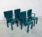 Green Leather Armchairs by Paolo Piva for B&B Italia / C&B Italia, 1980s, Set of 4 20