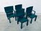 Green Leather Armchairs by Paolo Piva for B&B Italia / C&B Italia, 1980s, Set of 4 21