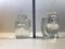Troll Figurinen Buchstützen aus Glas von Erik Höglund, Peter Johansen für Kosta Boda, 1970er, 2er Set 4
