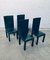 Green Leather High-Back Dining Chairs by Paolo Piva for B&B Italia / C&B Italia, 1980s, Set of 4 19