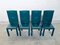 Green Leather High-Back Dining Chairs by Paolo Piva for B&B Italia / C&B Italia, 1980s, Set of 4, Image 5