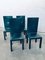 Green Leather High-Back Dining Chairs by Paolo Piva for B&B Italia / C&B Italia, 1980s, Set of 4 16