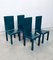 Green Leather High-Back Dining Chairs by Paolo Piva for B&B Italia / C&B Italia, 1980s, Set of 4 18