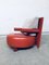 Italian Red Leather Baisity Lounge Chair by Antonio Citterio for B&B Italia / C&B Italia, 1980s 9