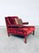 Italian Red Leather Baisity Lounge Chair by Antonio Citterio for B&B Italia / C&B Italia, 1980s 5