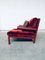 Fauteuil Baisity en Cuir Rouge par Antonio Citterio pour B & B Italia / C & B Italia, Italie, 1980s 10