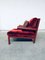 Italian Red Leather Baisity Lounge Chair by Antonio Citterio for B&B Italia / C&B Italia, 1980s 10